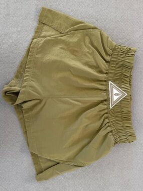Free People Movement- Next Round Muted Sage Green Women's Elastic Waist Shorts